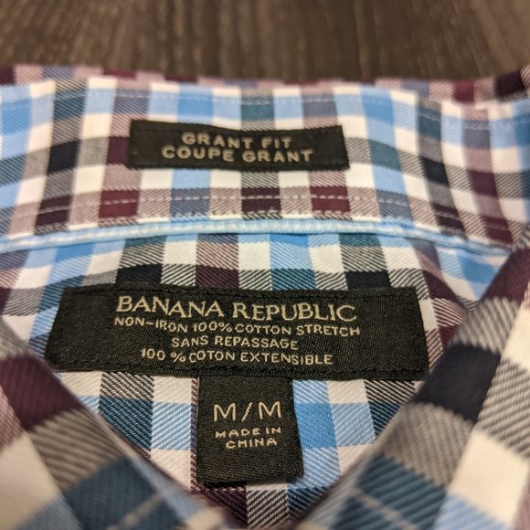 Banana Republic Grant Fit Non Iron Dress Shirt - Picture 3 of 6